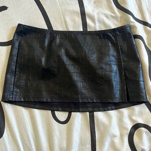 Very mini pho leather skirt from Shein size xs… fits big